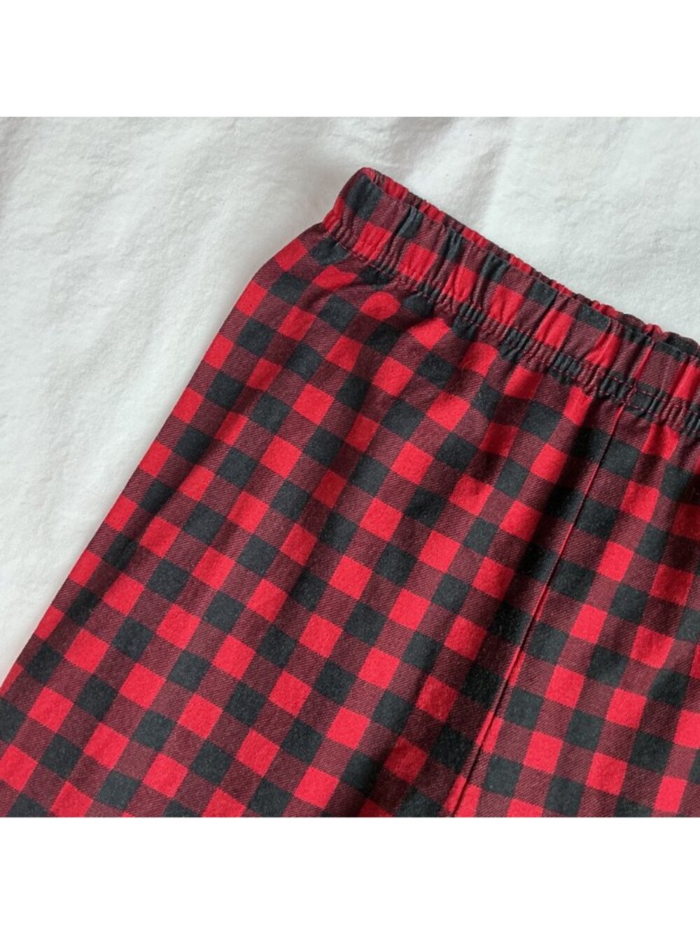 Bass Pro Shop Outdoor Kids Holiday Pajama Set Size 6 Red Plaid Reindeer Fishmas - Picture 16 of 16